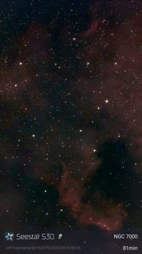 NGC 7000 - Jeff Kopmanis - North America Nebula