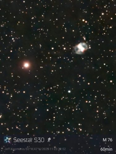 M 76 & HD 10498 - Jeff Kopmanis - Ypsilanti