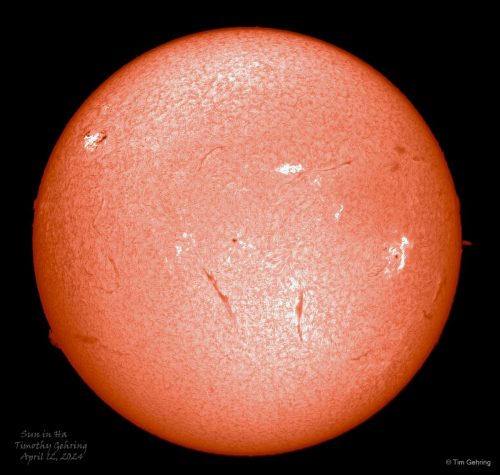 Solar (H-alpha) - Tim Gehring - April 12, 2025
