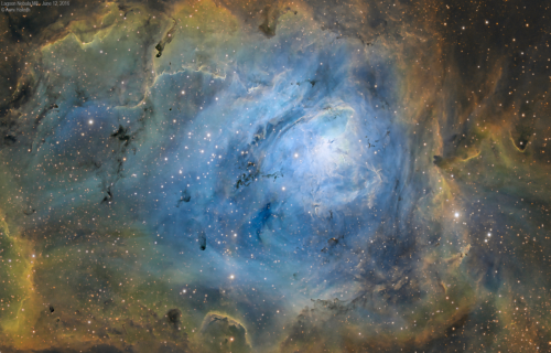 Awni Hafedh - Lagoon Nebula (M8, zoomed) - June 12, 2016