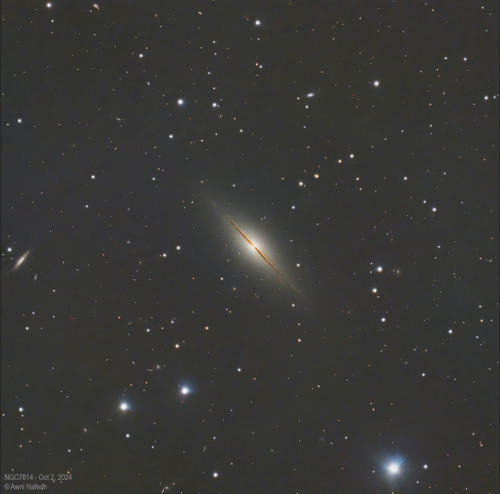 NGC 7814 (Little Sombrero Galaxy) - Awni Hafedh - October 2, 2024