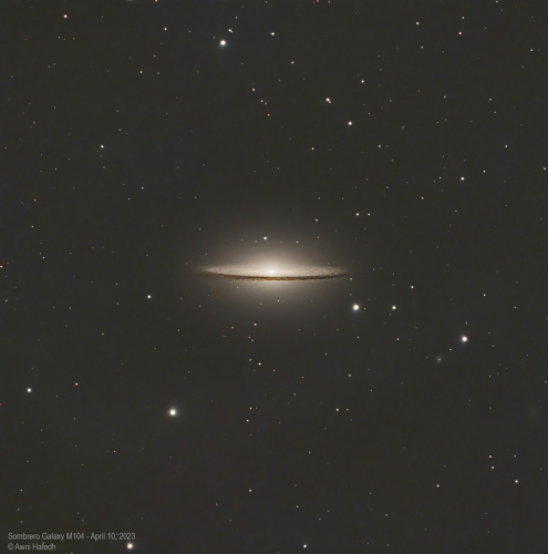 M104 (Sombrero Galaxy) - Awni Hafedh - April 10, 2023