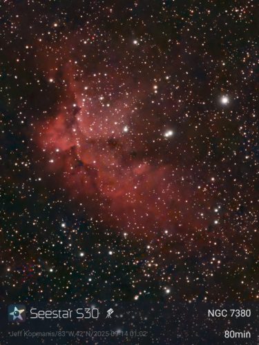 NGC 7380 - Wizard Nebula - Jeff Kopmanis