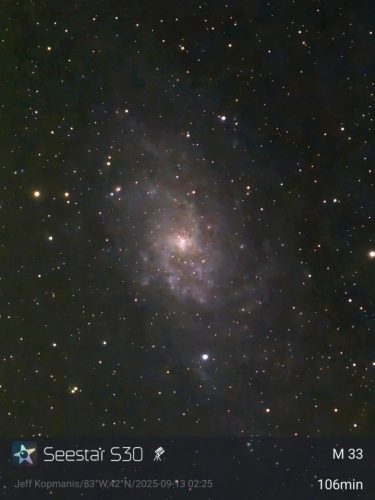 M 33 - Triangulum Galaxy - Jeff Kopmanis