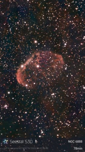 NGC 6888 - Crescent Nebula - Jeff Kopmanis