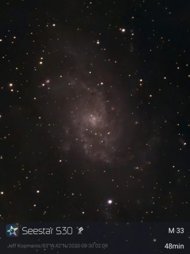 M 33 - Triagnulum Galaxy - Jeff Kopmanis