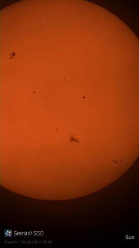 Sunspot (more detailed) - Subrahmany Yellayi - August 11, 2024